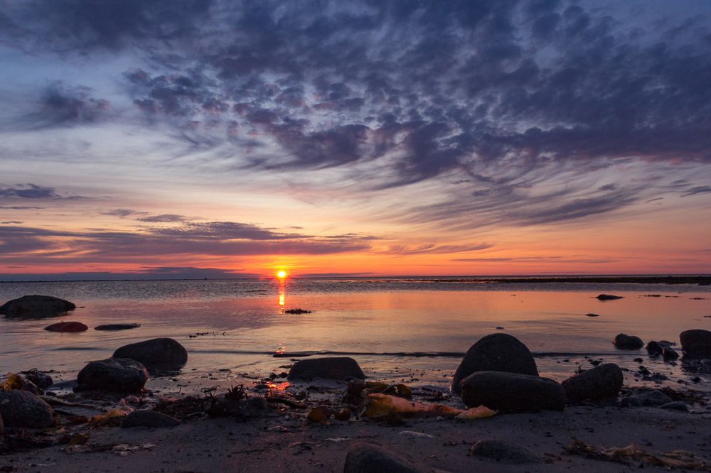 Закат на Белом море