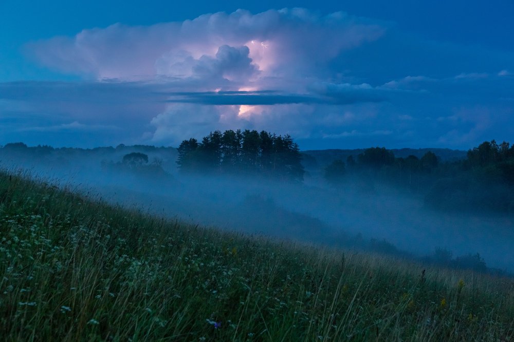 Thunderstorm in Latvia