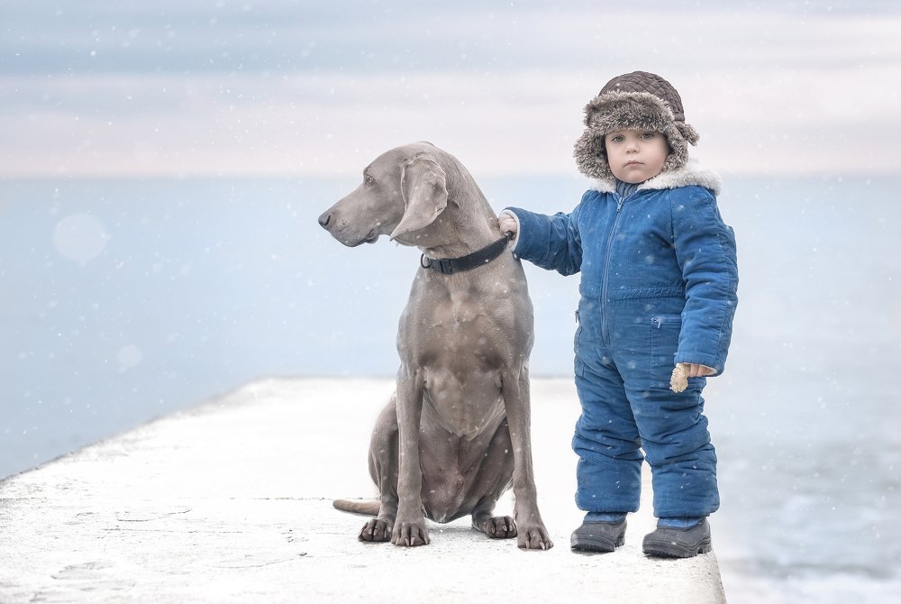 Friends on the pier