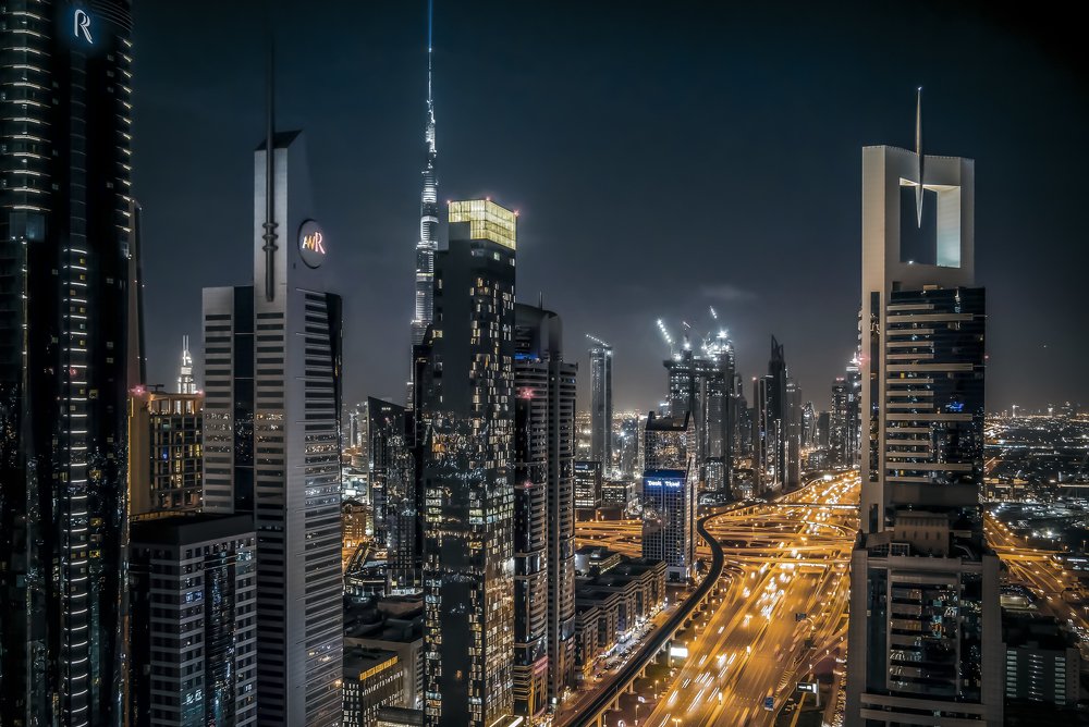 Dubai at night