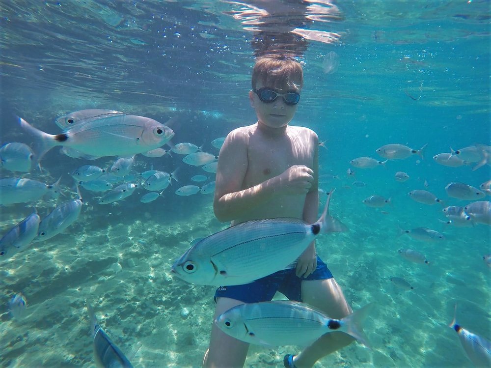 caminata submarina...