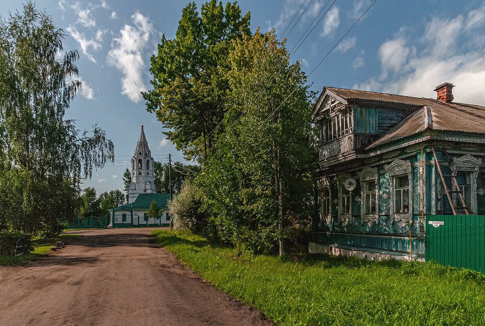 Улочка в городе Тутаев Ярославльской области