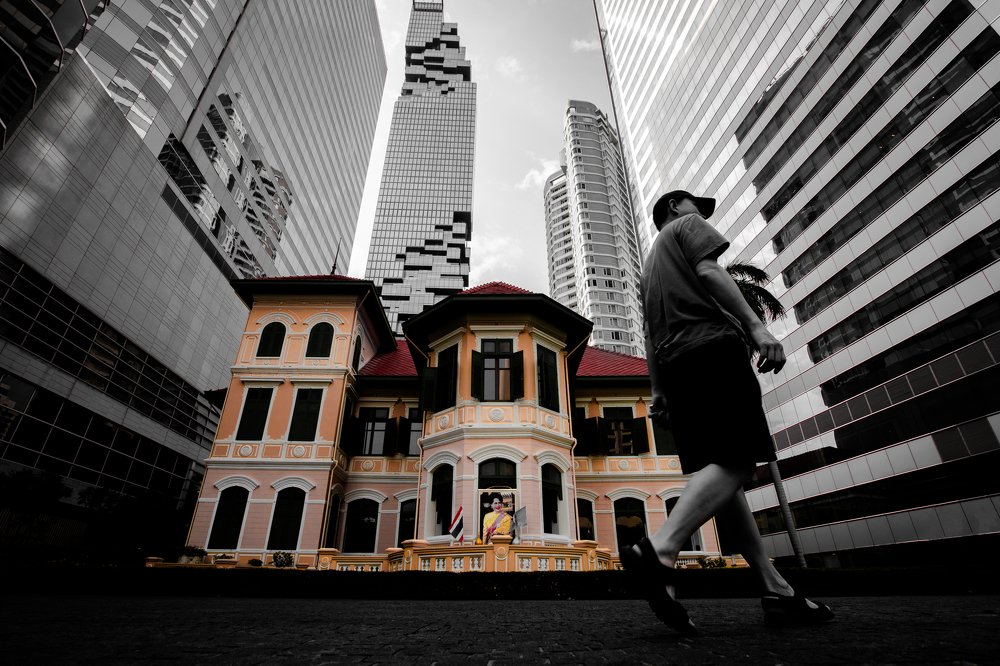 In the central of city