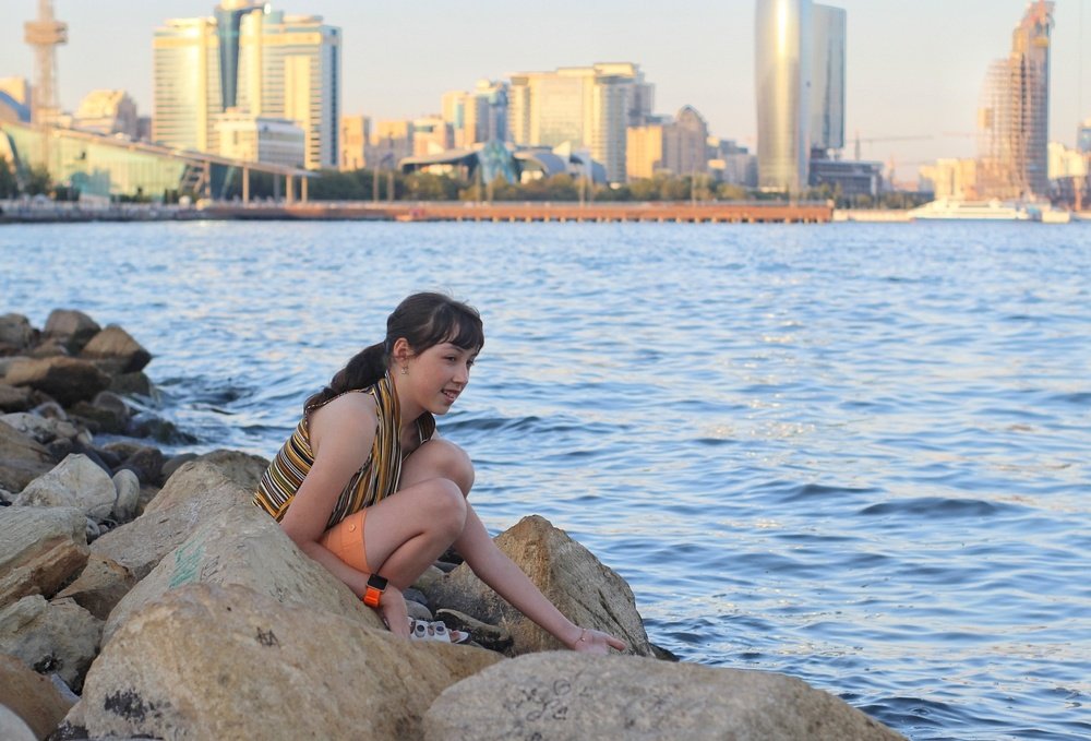 На морском берегу...