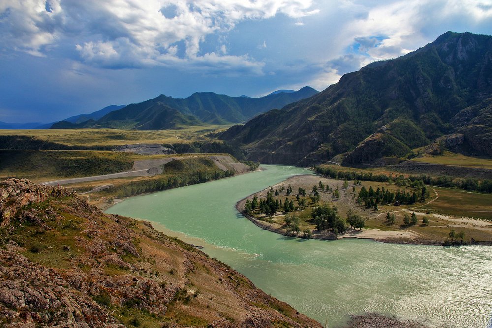 Слияние рек Чуя и Катунь