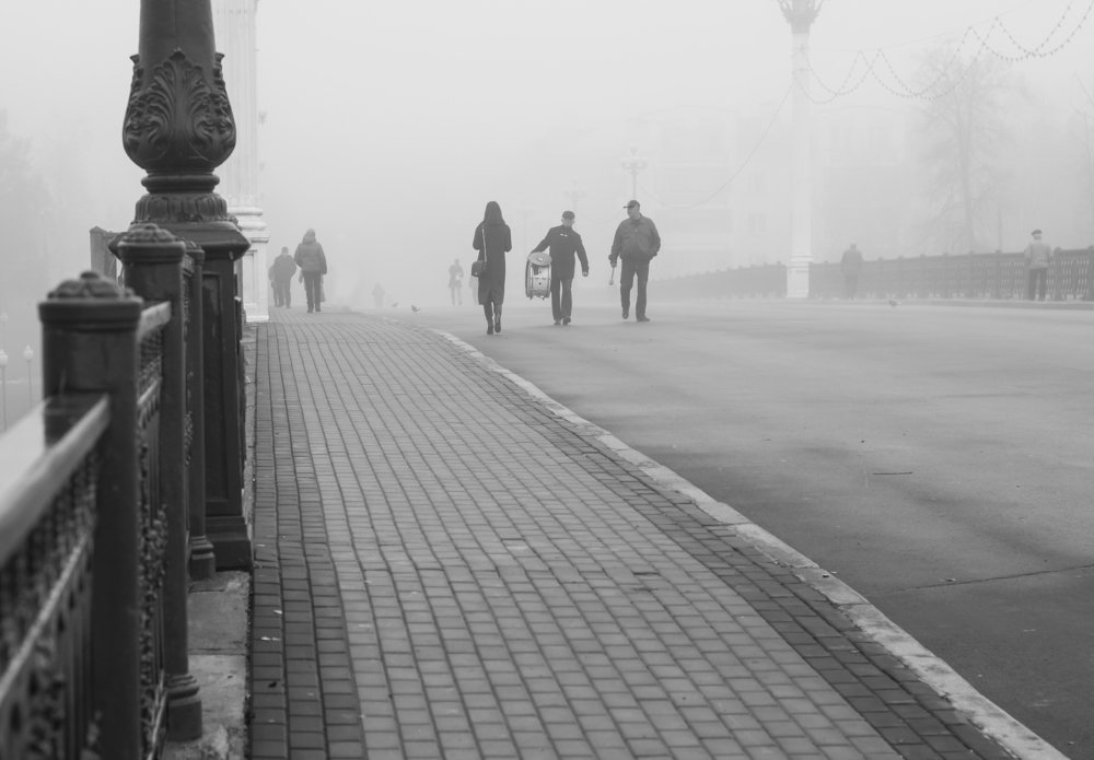 Туман в городе...