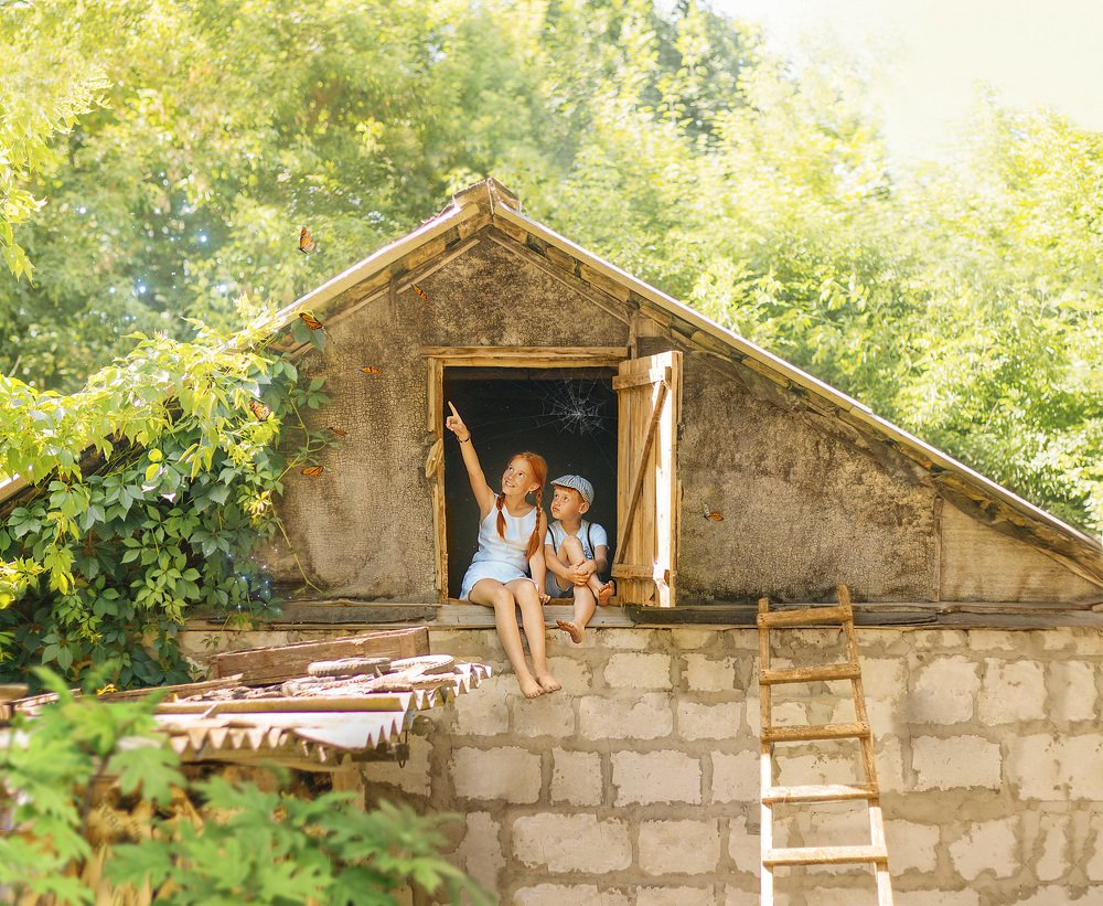 Рыжие детки. Red-haired kids.