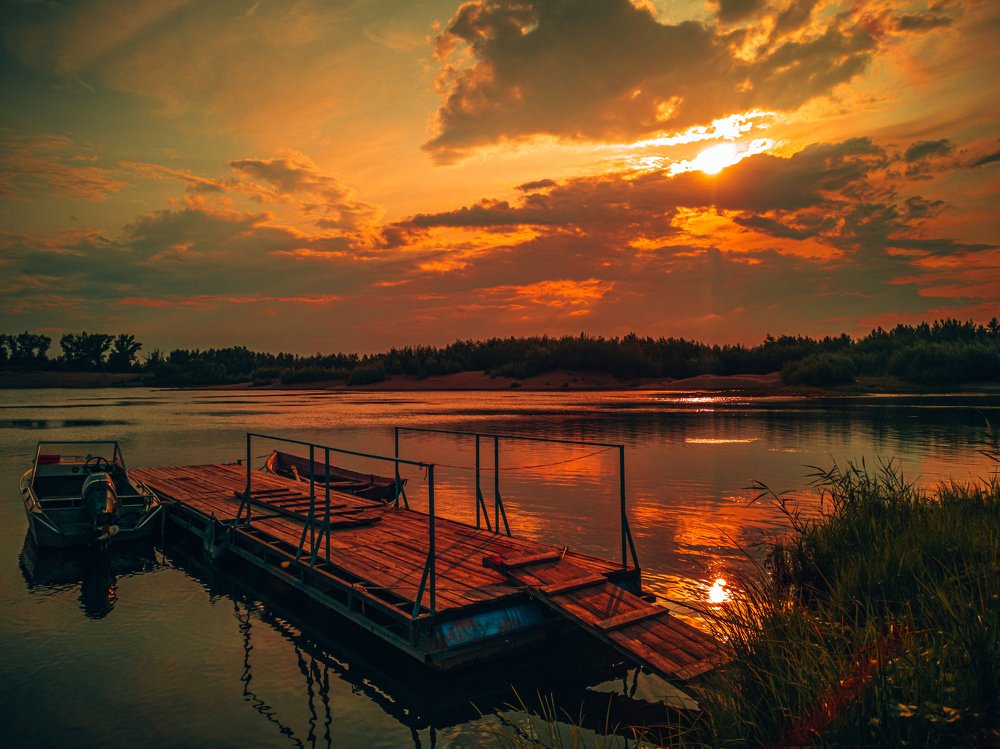 Закат над Ахтубой