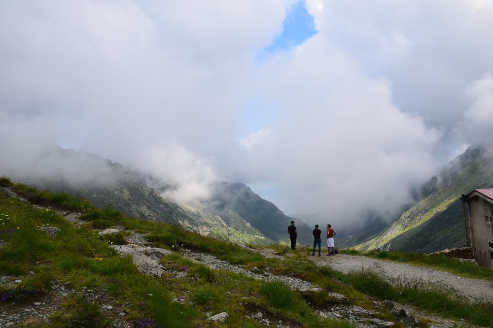 Clouds and mans