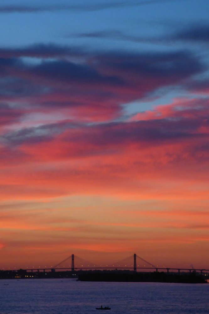 Atardecer rosarino