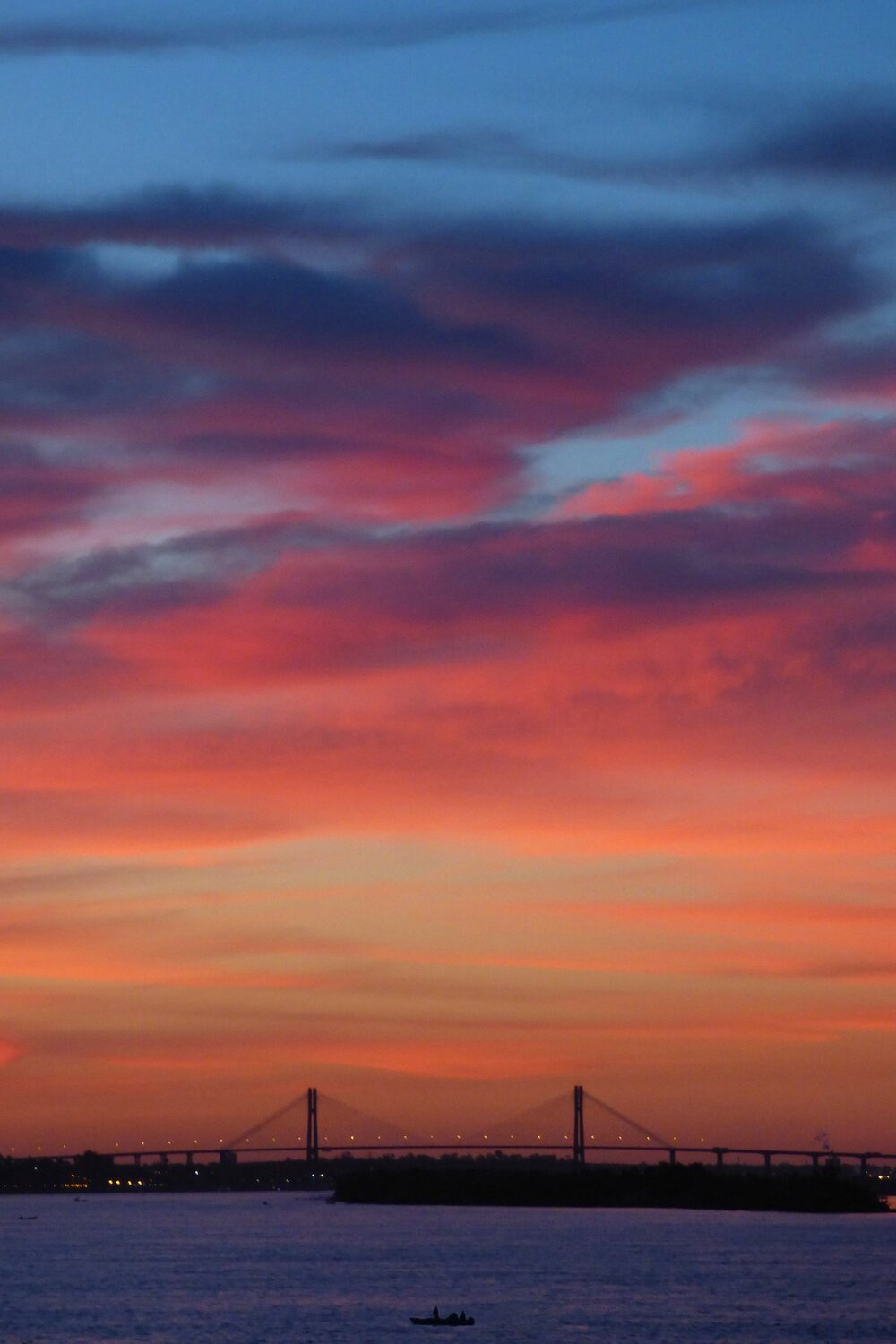 Atardecer rosarino