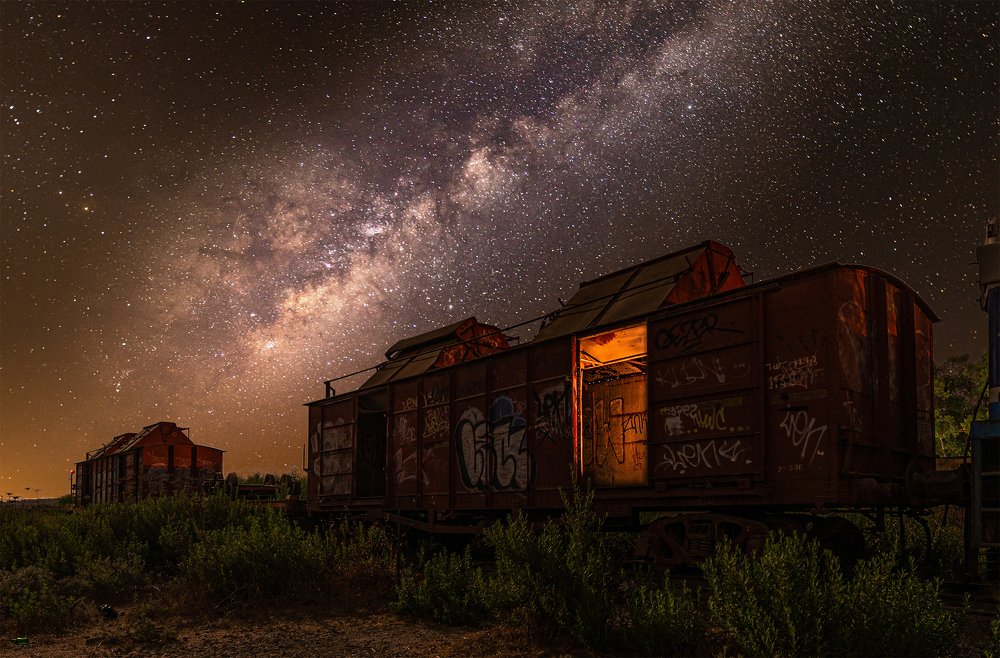 Old railway carriage