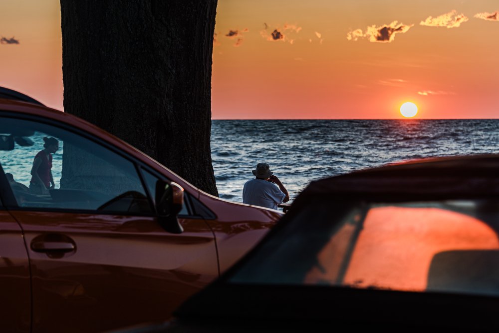 Sunset on lake Ontario