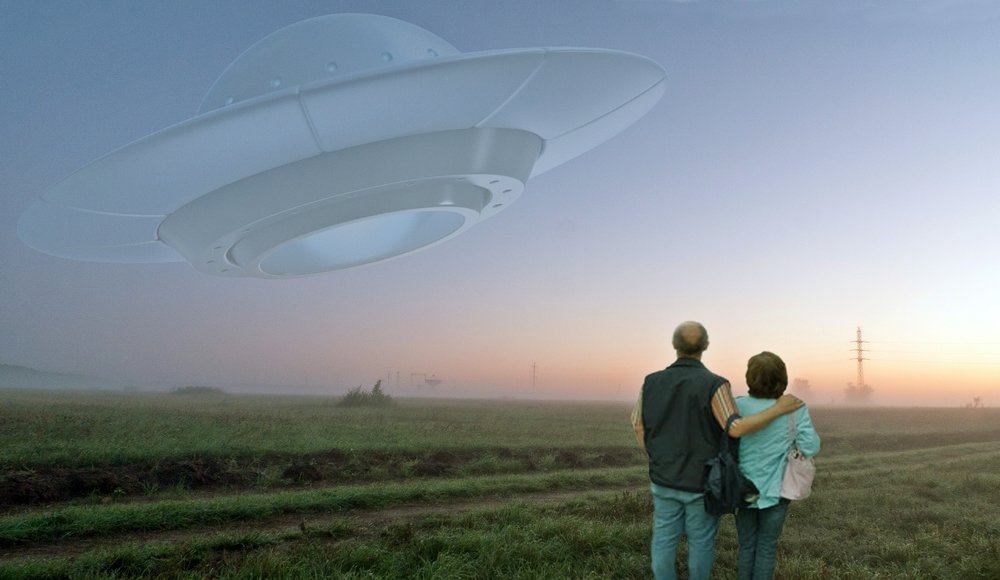 The arrival of a UFO