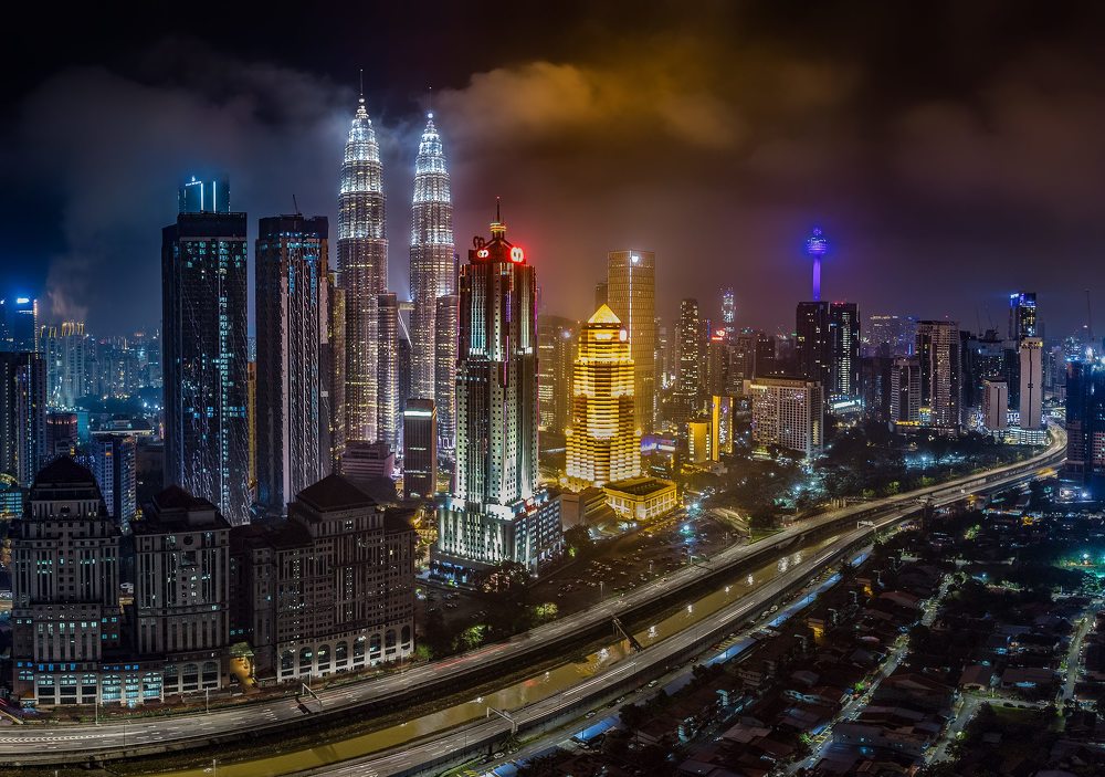 Portrait Of Twin Towers