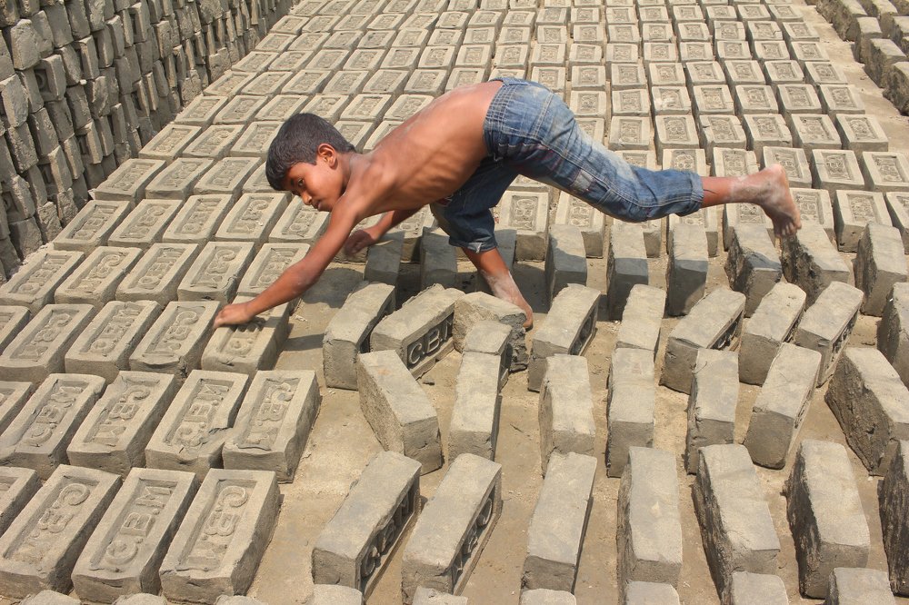 Childhood In A Brick-field