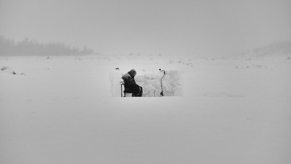 Ice fisherman
