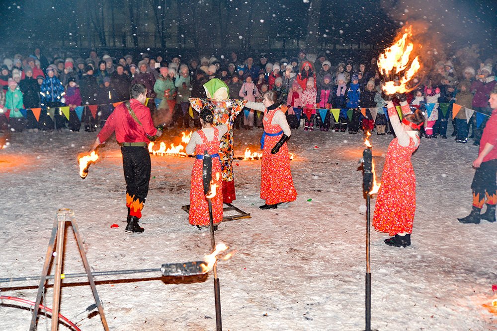 сжигание масленицы