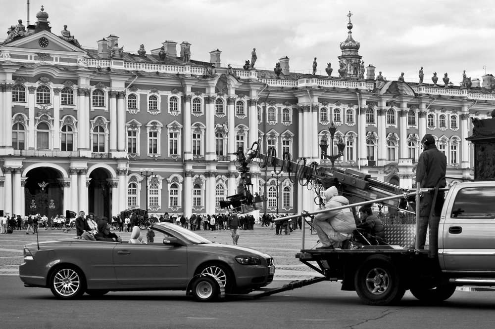 Съёмка кино на колёсах