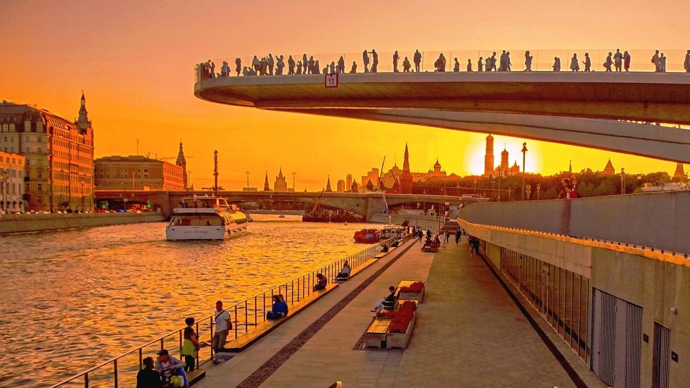 Закат. Зарядье...