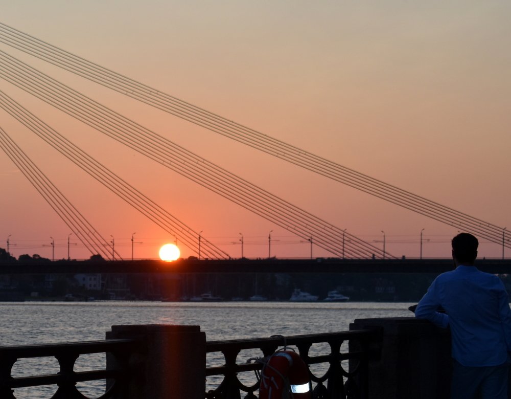 Sunset in Riga / Закат в Риге
