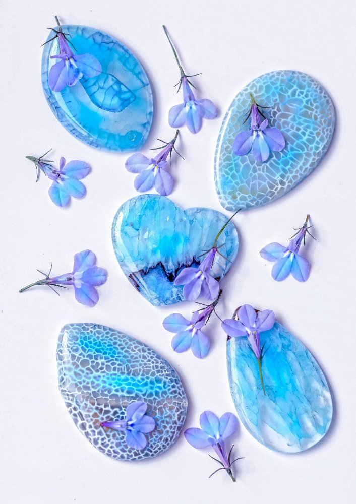 Голубые агаты