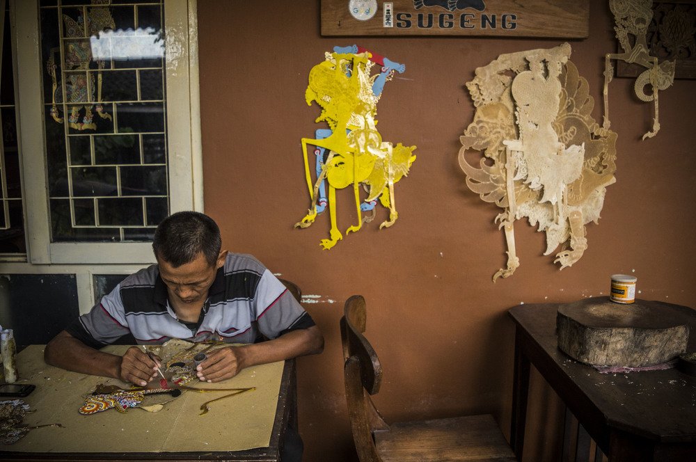 Yogyakarta Wayang Kulit craftsmen