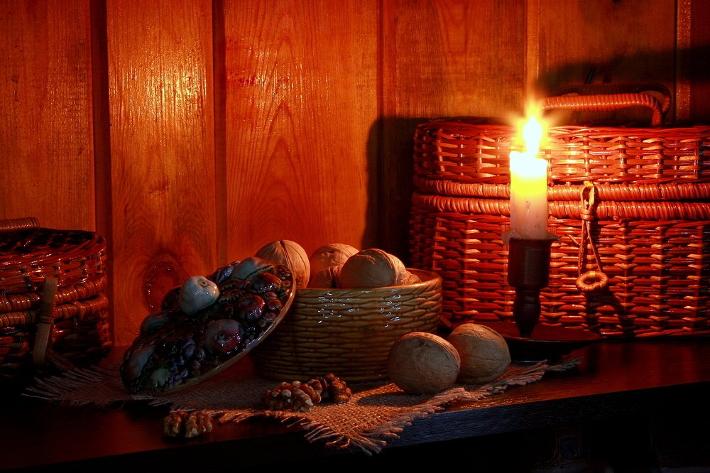 С грецкими орехами...