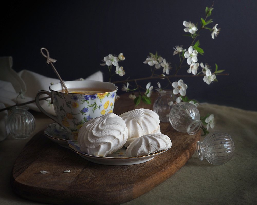 Чай с зефиром