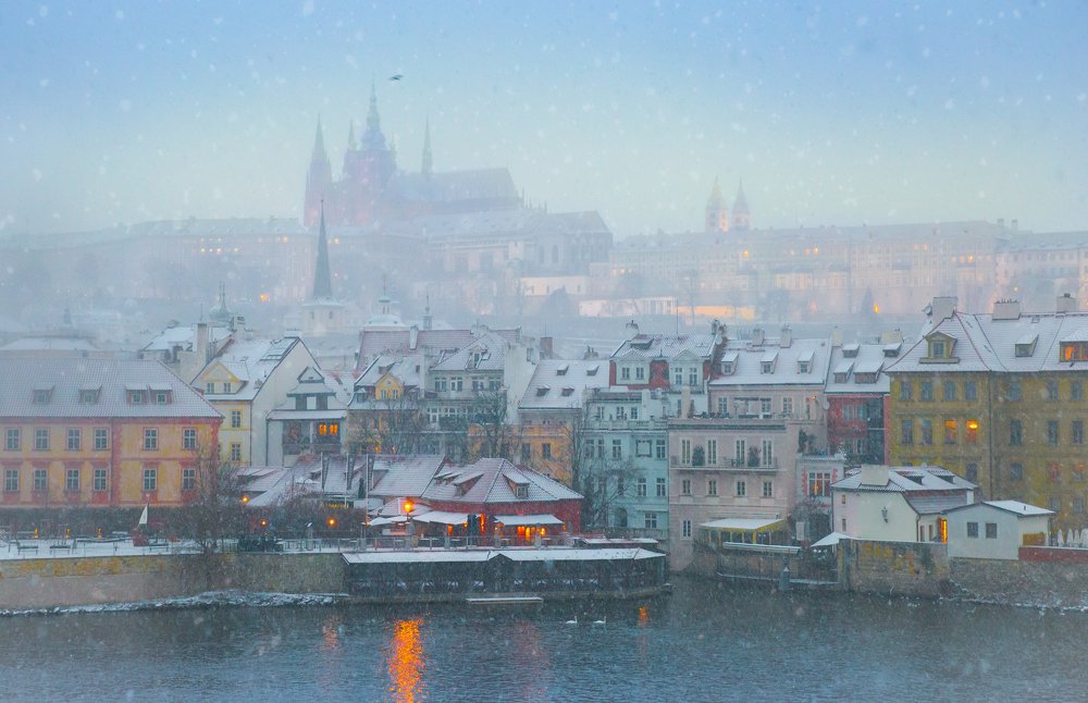 Снежная сказка в Праге