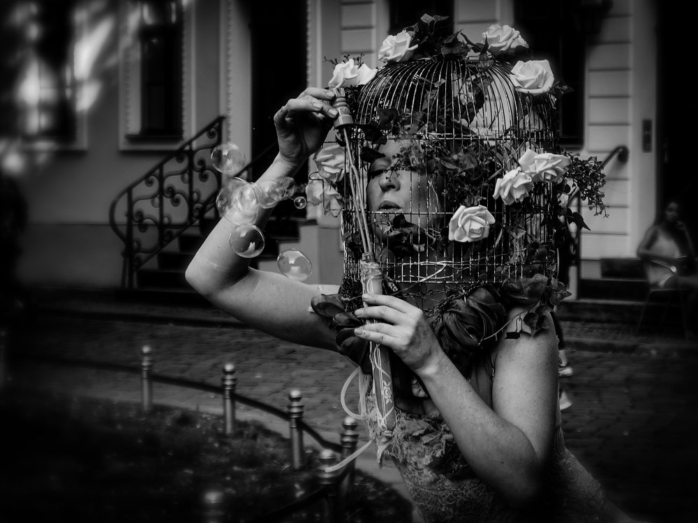 Street actor in Berlin