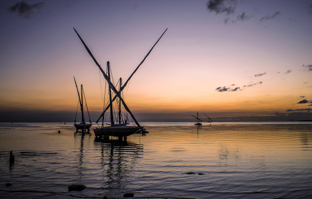 Sunset on Burulos Lake