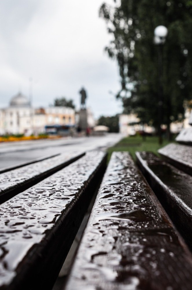 После летнего дождя.