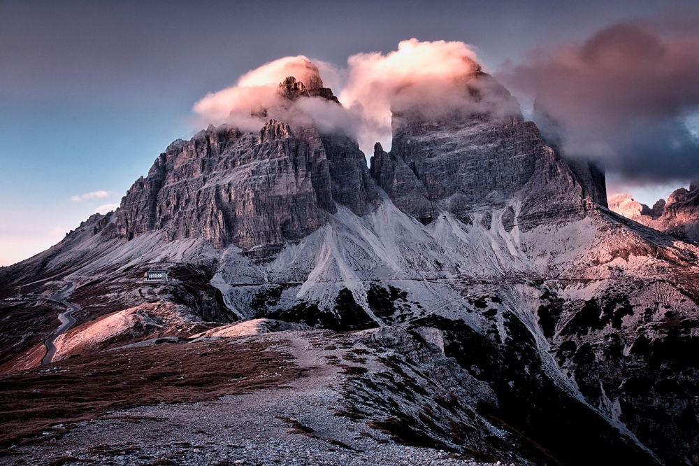 Tre Cime di Lavaredo at Sunset