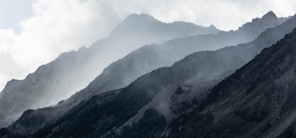 Дождь в горах