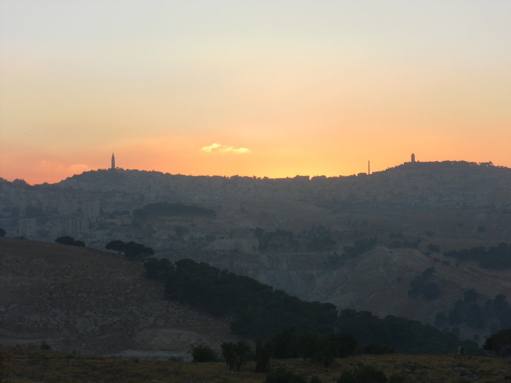 Sunrise over Jerusalem,  Israel