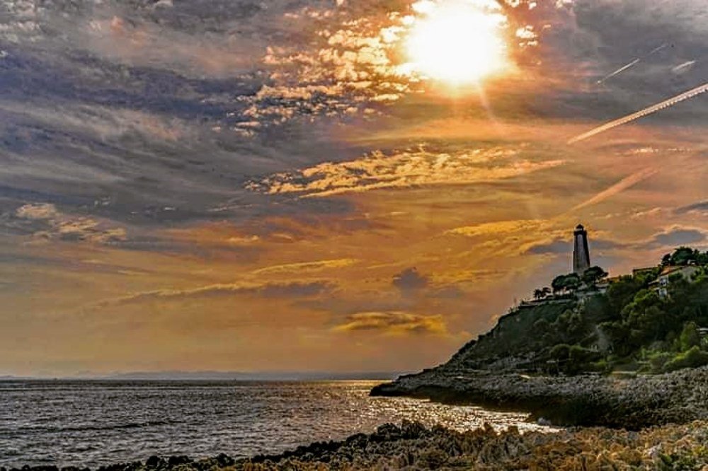 Sunset on French Riviera