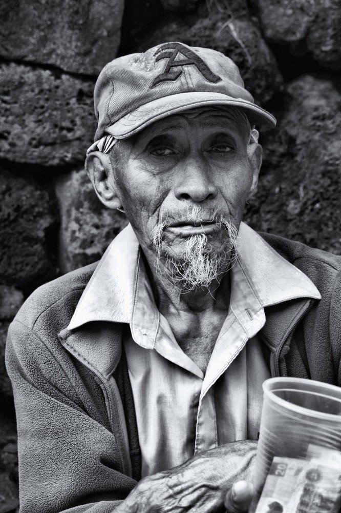 El mendigo de los ojos tristes.