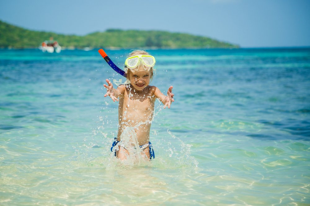 Young snorkeler