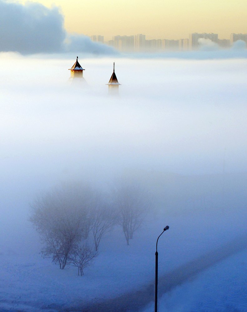 Коломенское, туман