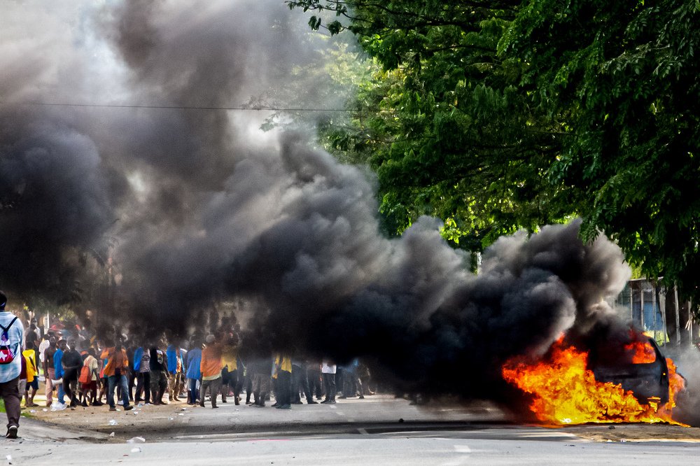 DEMONSTRATION OF PAPUA MONKEY ACTION
