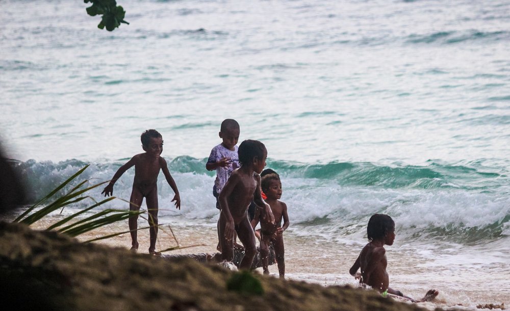 Children of the coast of West Papua
