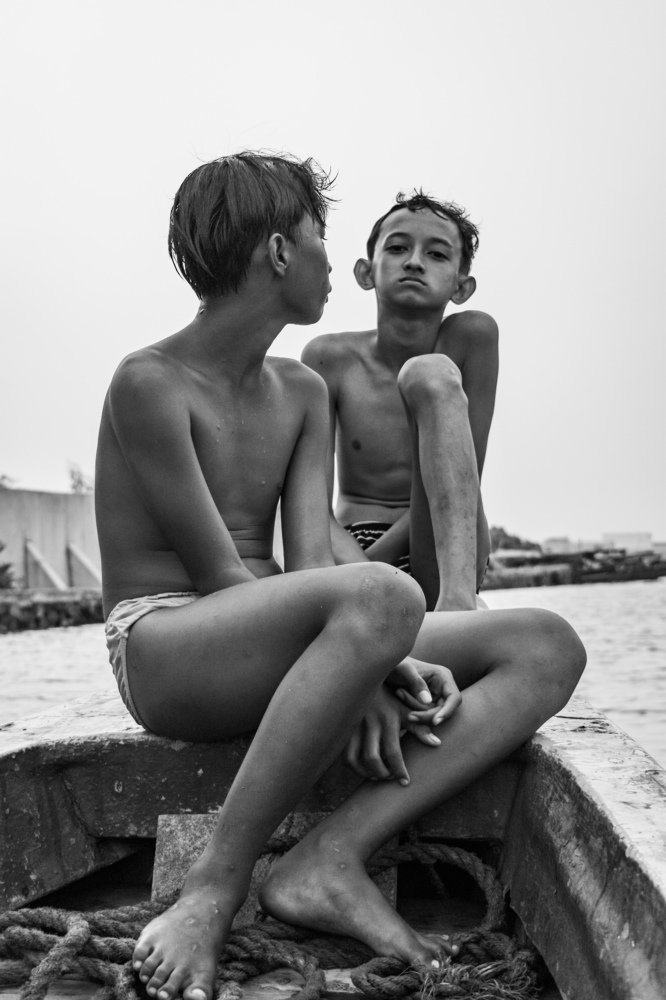 Children in the suburbs