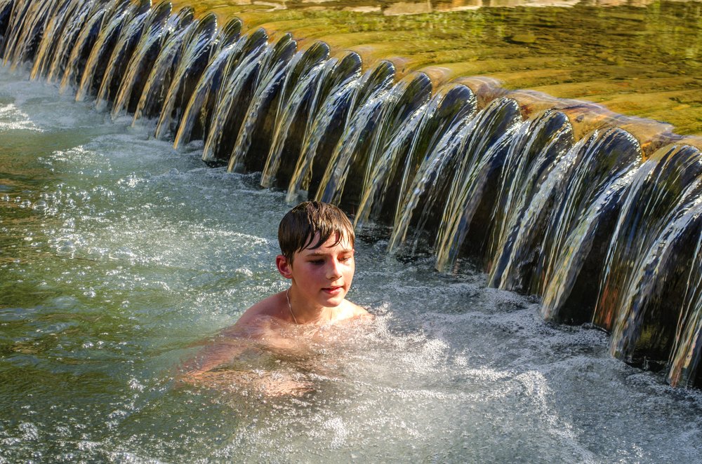 В горной реке