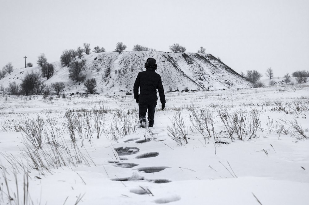 Один в степи