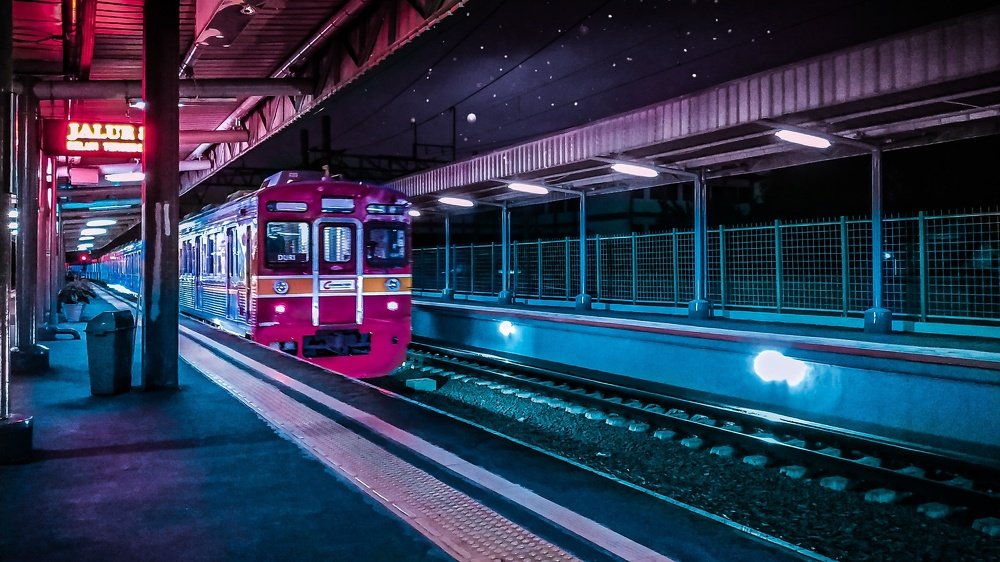 Night Train Station