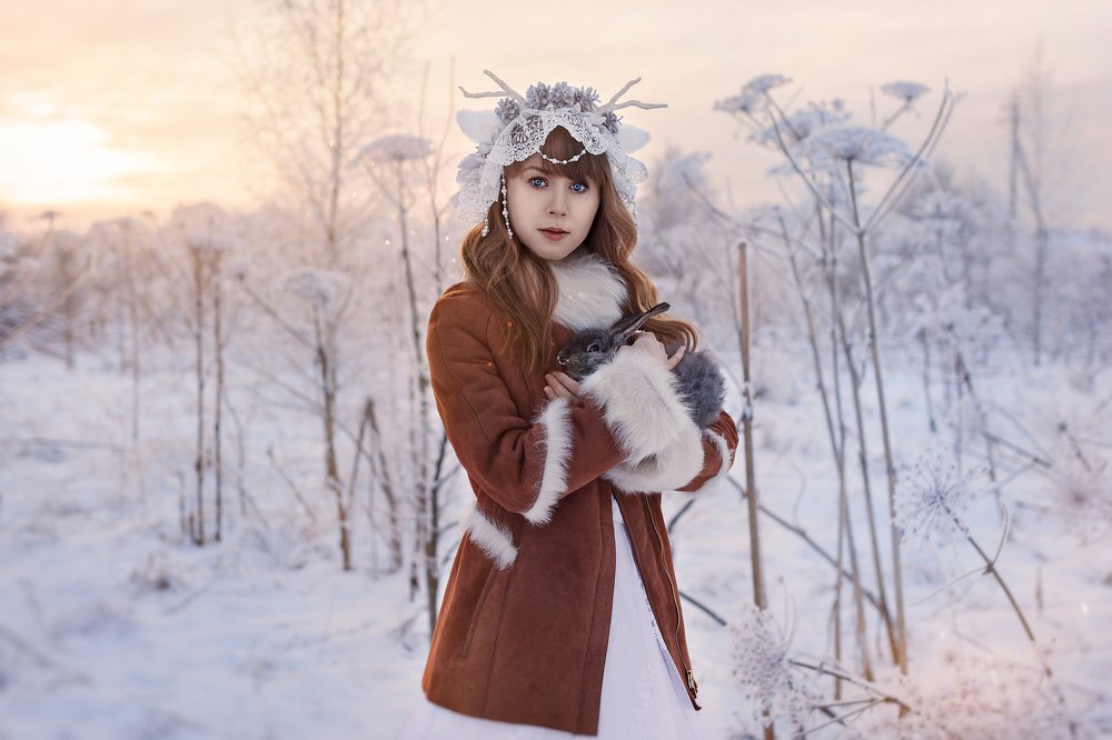 Олененок и зайчик