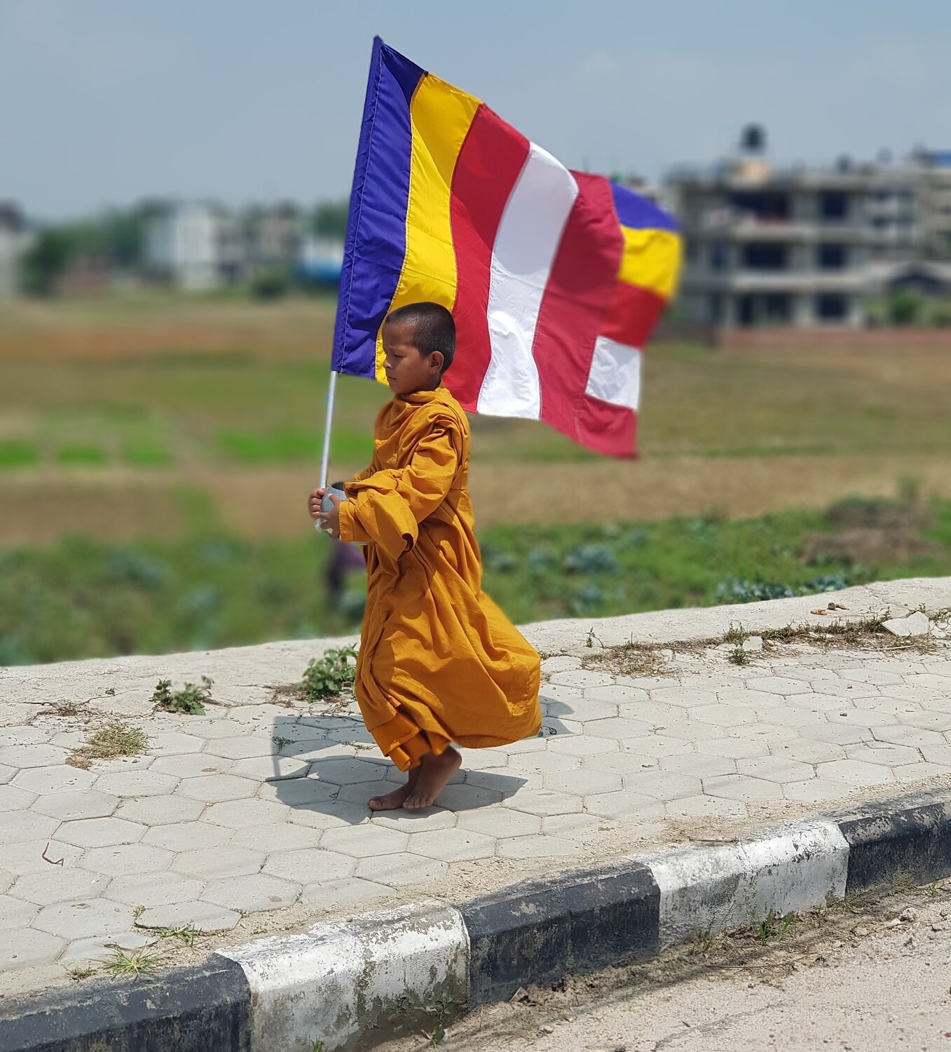 A peace Walker child monk