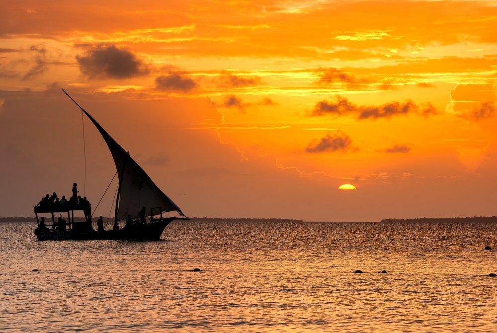 Sunset in Zanzibar
