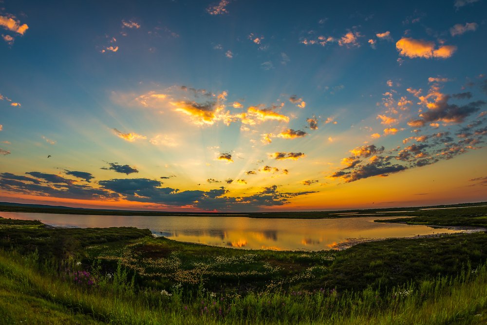 Солнышко над тундрой